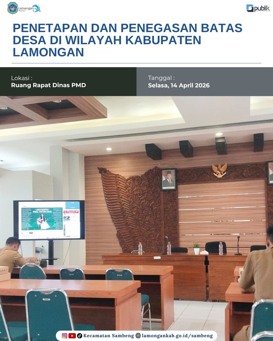 Foto: BATAS DESA WONOREJO DIBAHAS DALAM PENETAPAN DAN PENEGASAN BATAS DESA SE-KABUPATEN LAMONGAN