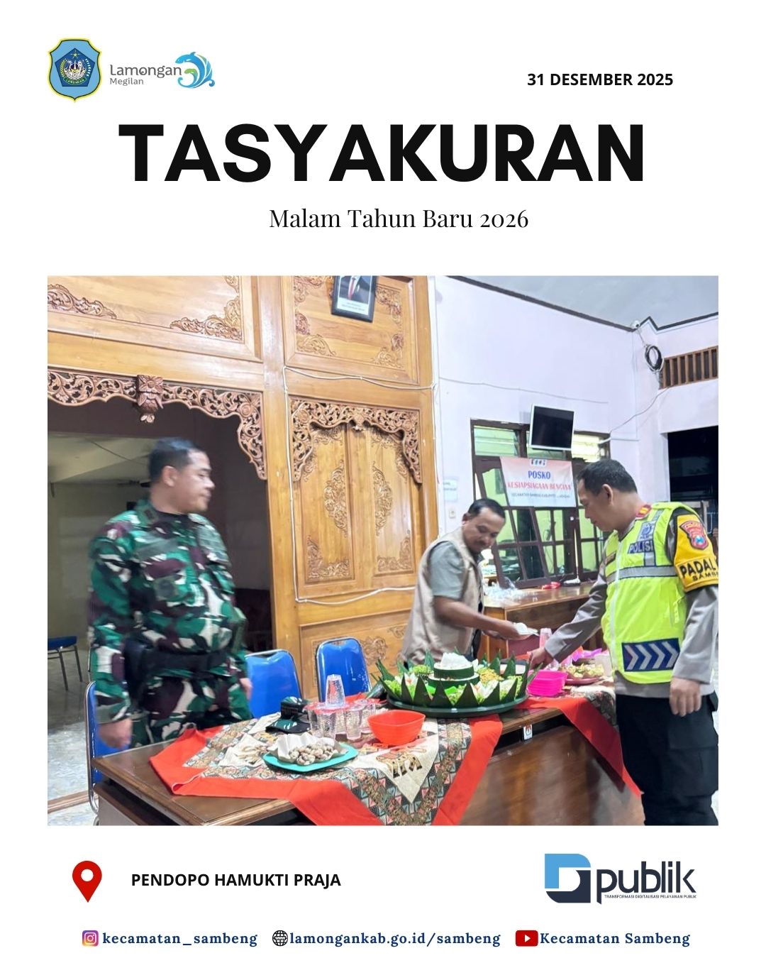 Foto: TASYAKURAN MALAM TAHUN BARU 2026