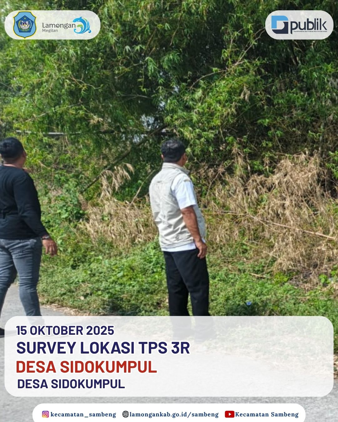 Foto: SURVEY LOKASI TPS 3R DESA SIDOKUMPUL