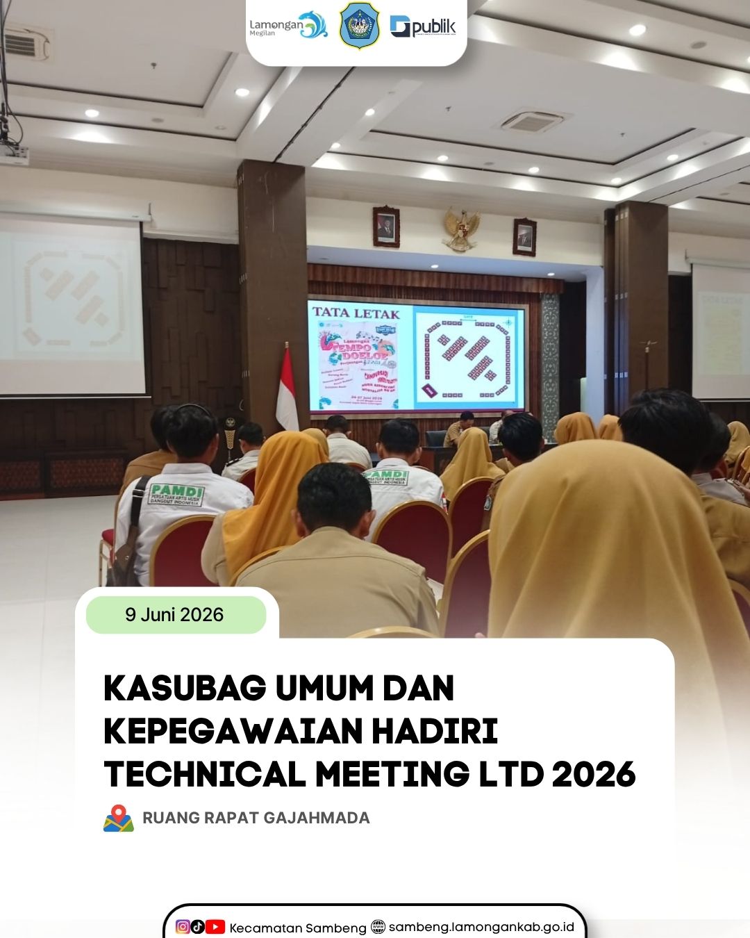 Foto: KASUBAG UMUM HADIRI TECHNICAL MEETING LTD 2026 DI RUANG GAJAHMADA