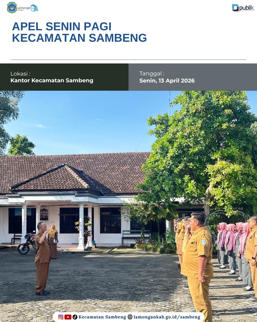 Foto: APEL SENIN PAGI KECAMATAN SAMBENG