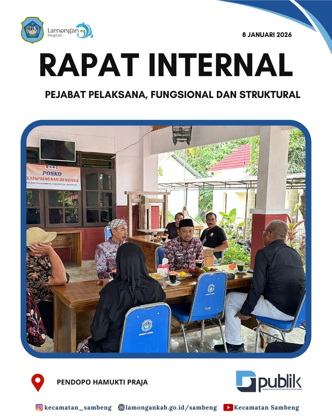Foto: RAPAT INTERNAL STAF DAN PENYAMBUTAN KASI PEMERINTAHAN