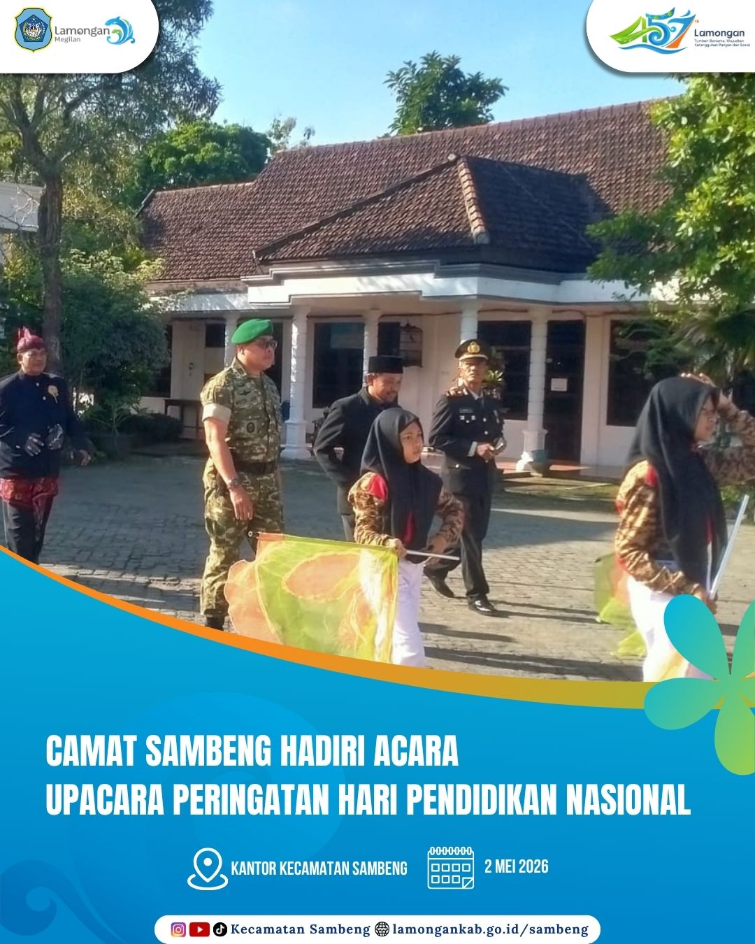 Foto: CAMAT SAMBENG HADIRI UPACARA PERINGATAN HARI PENDIDIKAN NASIONAL TAHUN 2026