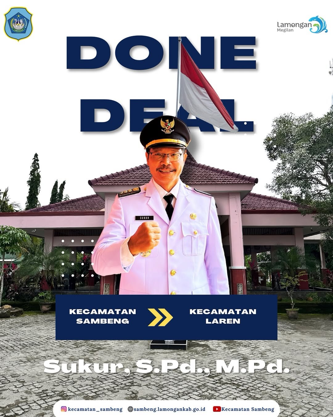 Foto: TERIMAKASIH ATAS DEDIKASINYA DI KECAMATAN SAMBENG