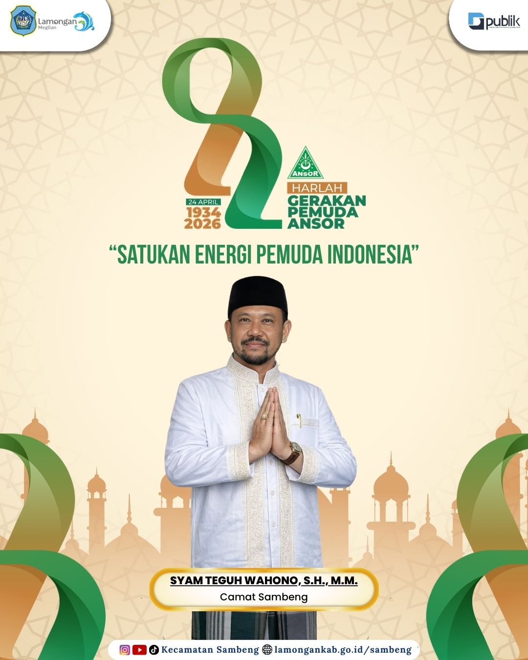 Foto: SELAMAT HARLAH KE-92 GERAKAN PEMUDA ANSOR TAHUN 2026