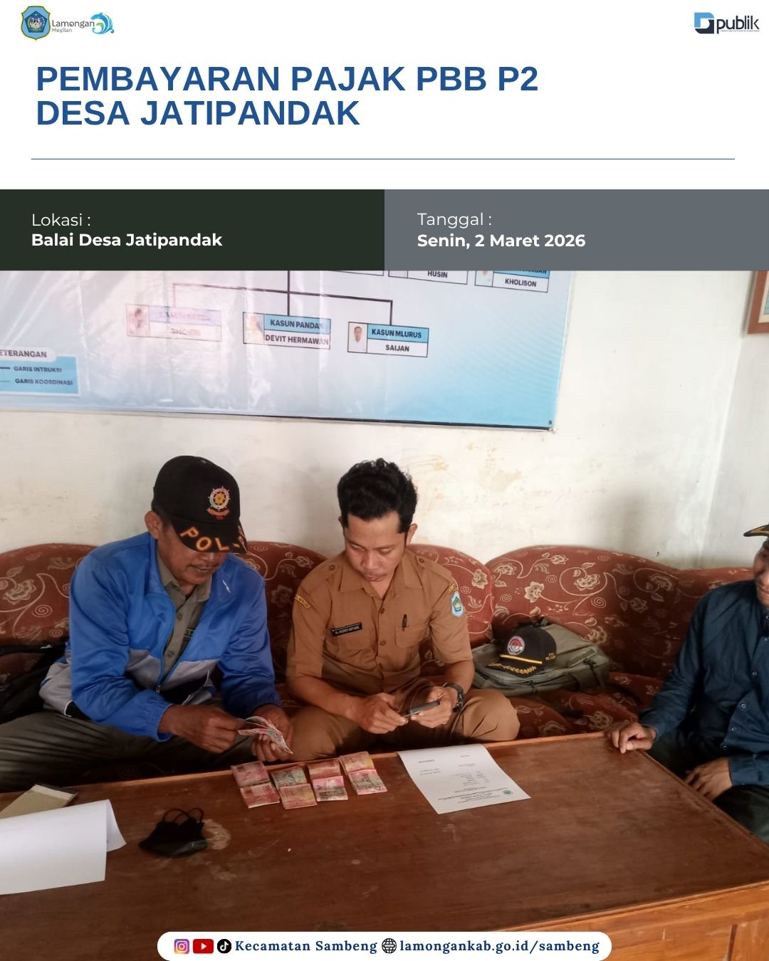 Foto: PEMBAYARAN PAJAK PBB P2 DESA JATIPANDAK