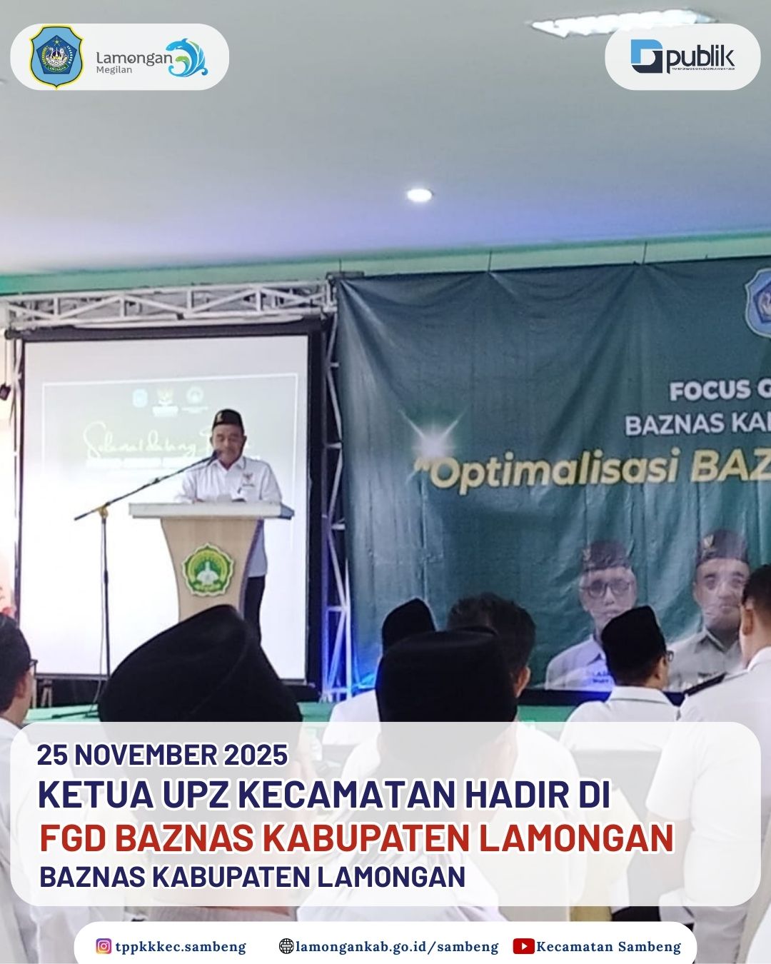 Foto: KETUA UPZ KECAMATAN HADIR DI FGD BAZNAS KABUPATEN LAMONGAN
