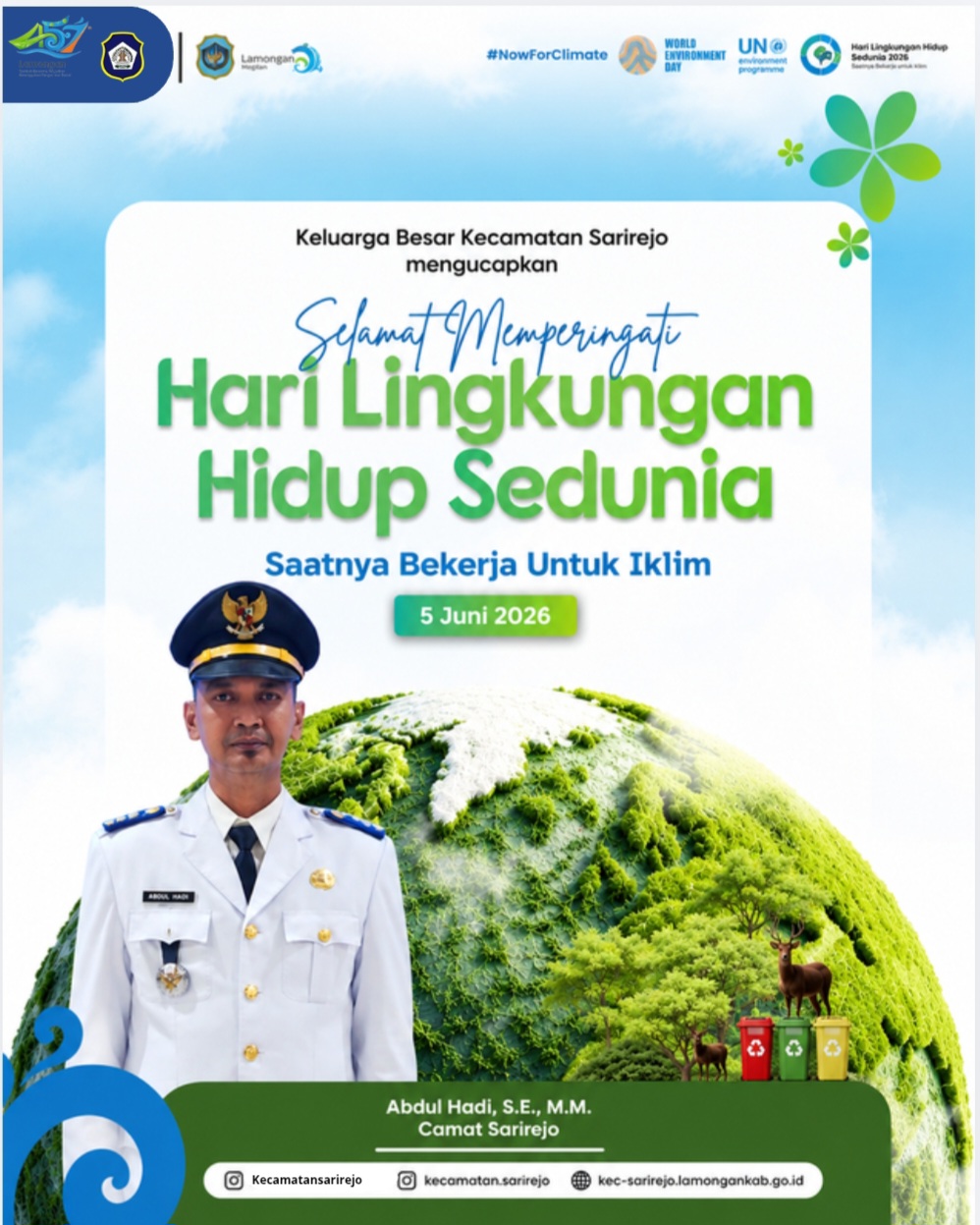 Foto: Selamat memperingati hari lingkungan hidup sedunia