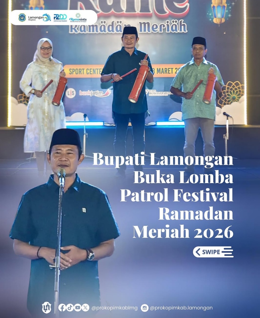 Foto: Bupati Lamongan Buka Lomba Patrol