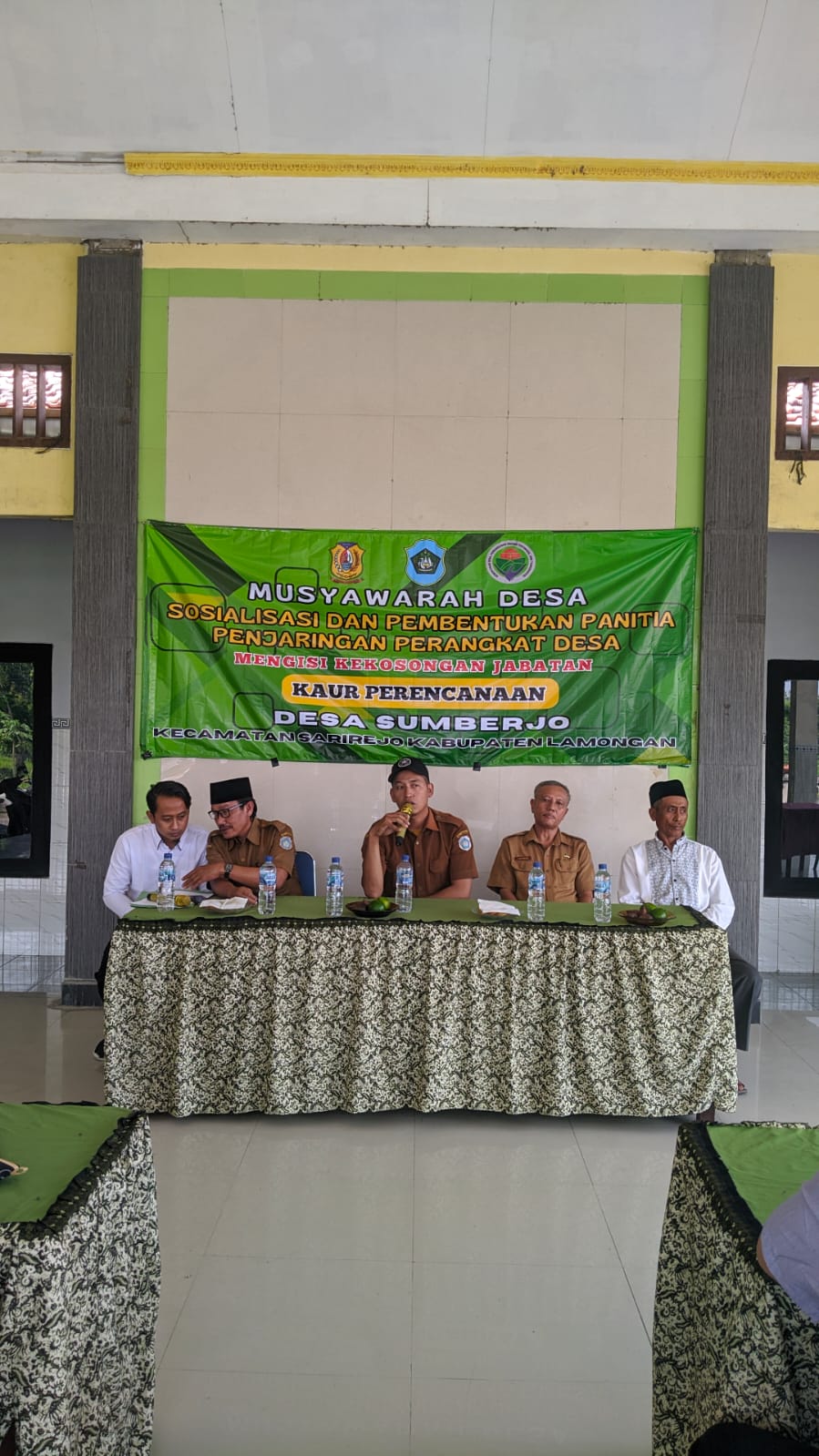 Foto: Sosialisasi dan pembentukan panitia pengangkatan perangkat desa Sumberjo