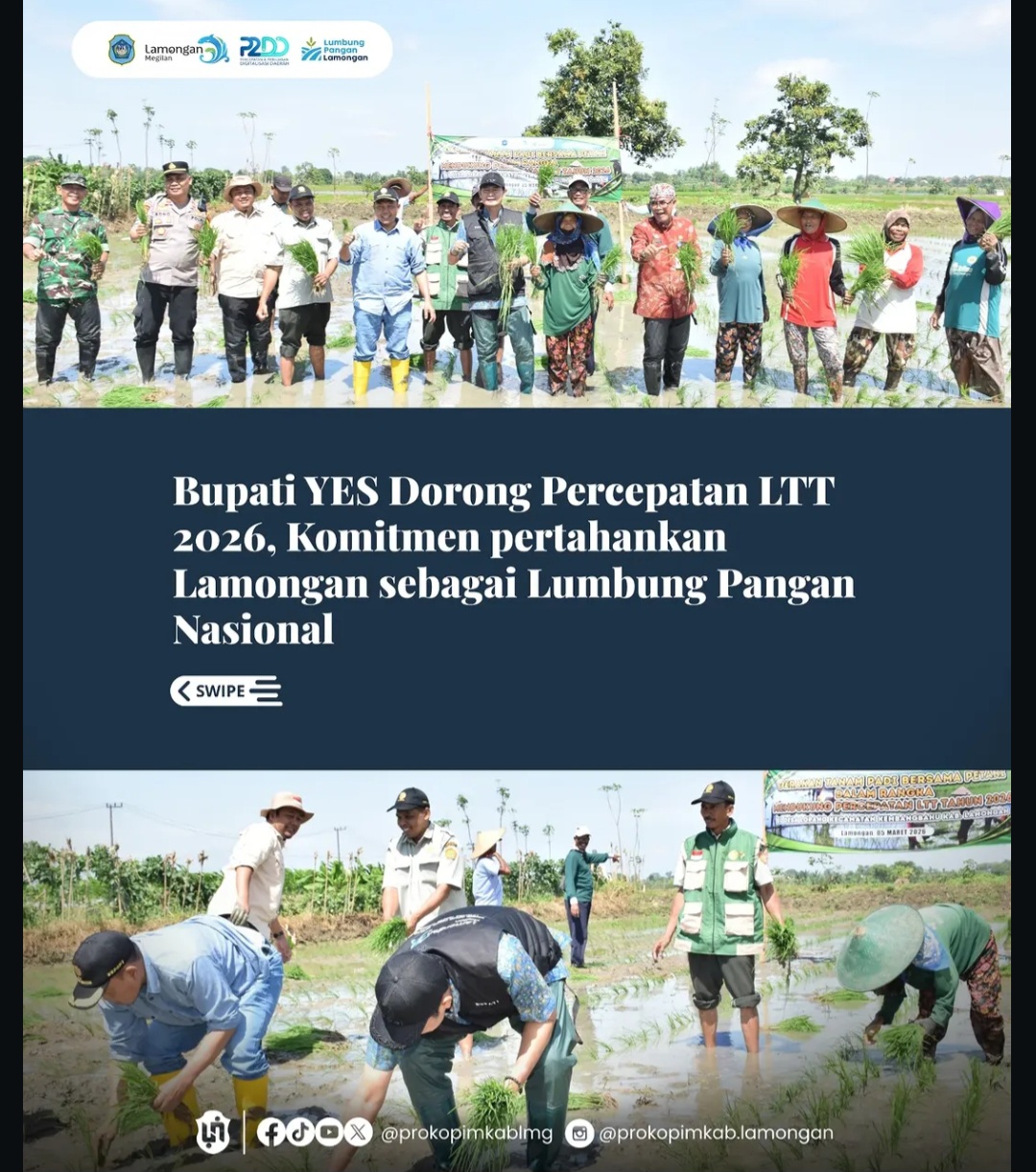 Foto: Komitmen Bupati Lamongan pertahankan Lamongan sebagai lumbung pangan