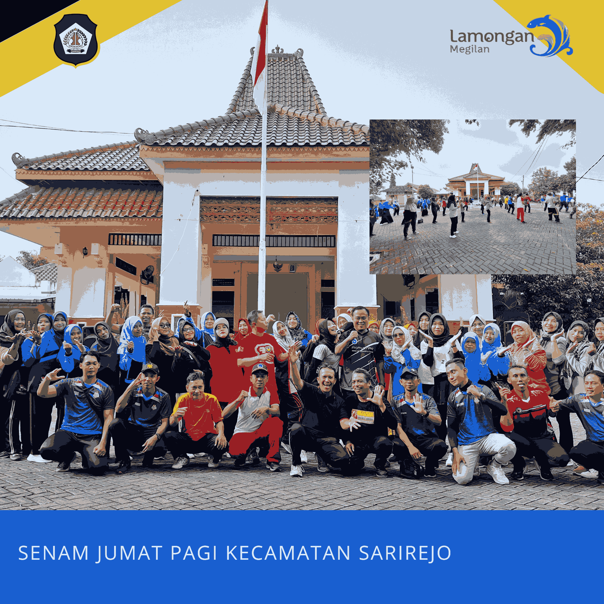 Senam Pagi kecamatan sarirejo