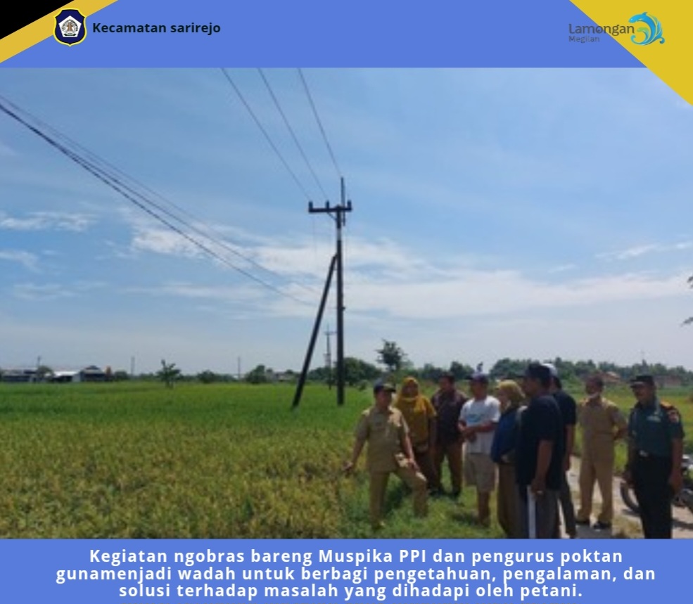 Ngobras bersama terkait pertanian di wilayah sarirejo