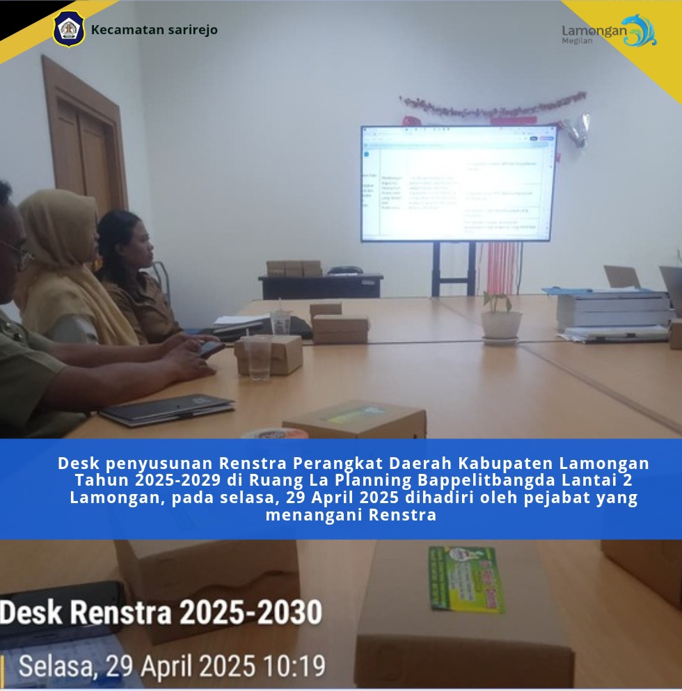 Desk Renstra Perangkat Daerah