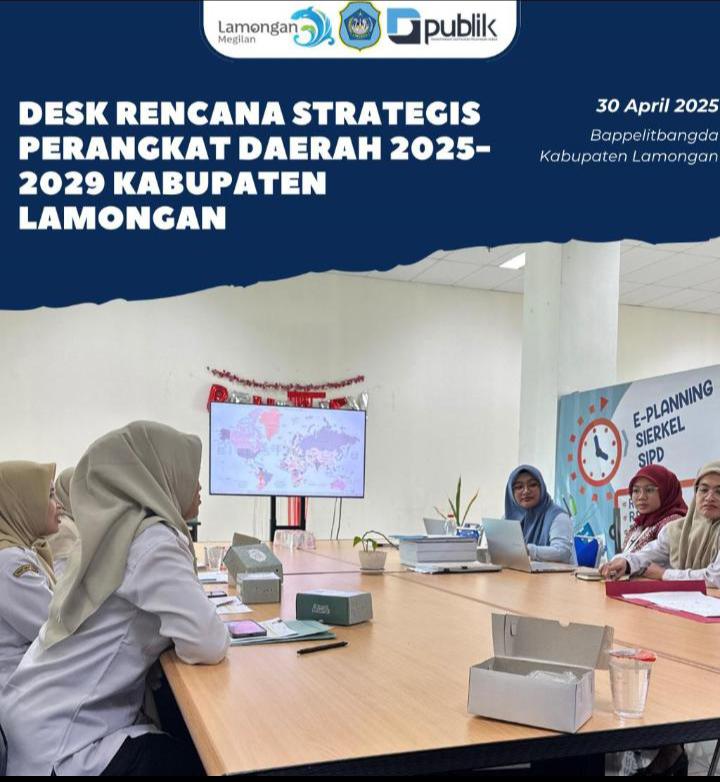 Desk penyusunan Renstra Perangkat Daerah Kabupaten Lamongan Tahun 2025-2029