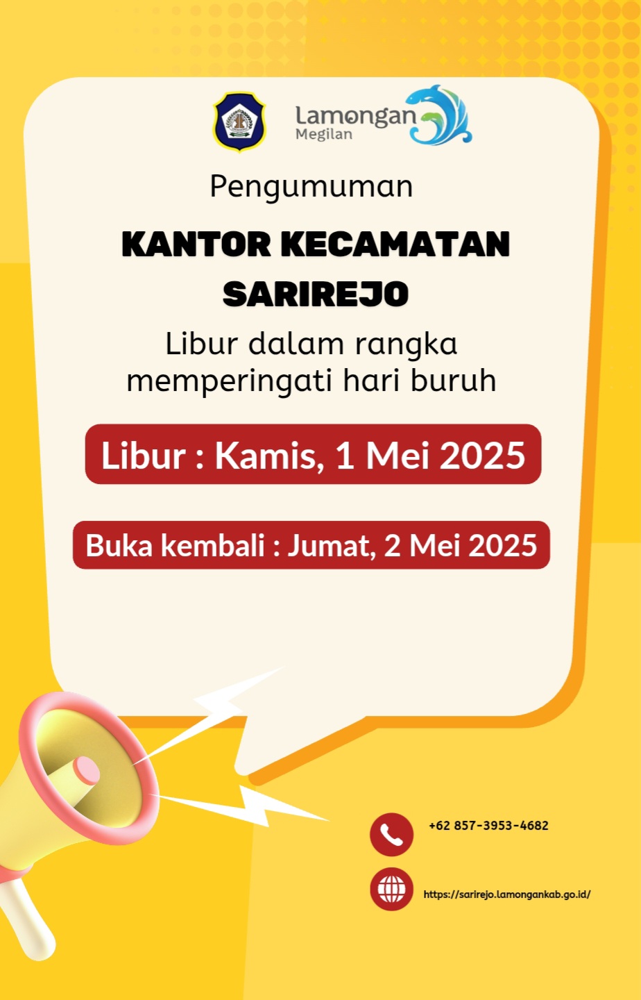 Libur dalam rangka hari buruh 2025