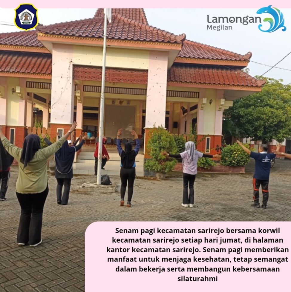Senam pagi kecamatan sarirejo