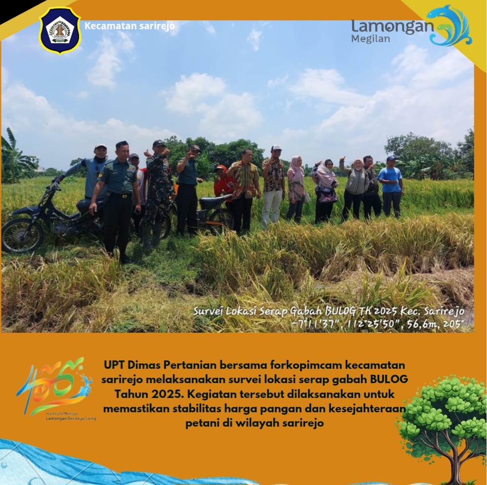 Survei lokasi serap Gabah BULOG 2025