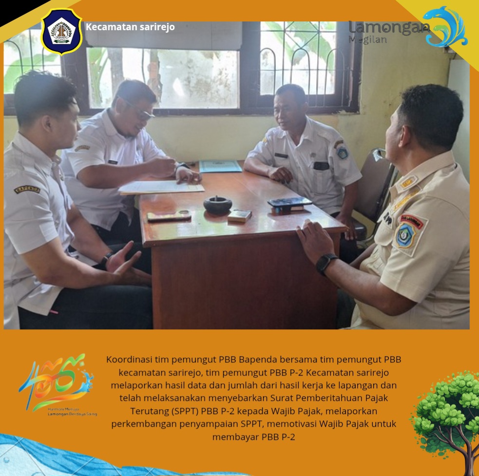 Koordinasi dan laporan tim pemungut PBB P-2