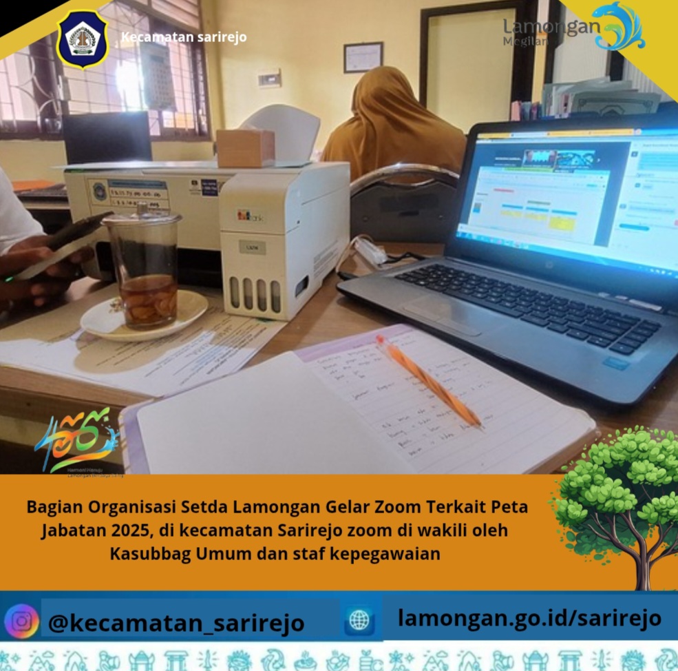 Bagian Organisasi Setda Lamongan Gelar Zoom Meeting Terkait Peta Jabatan 2025