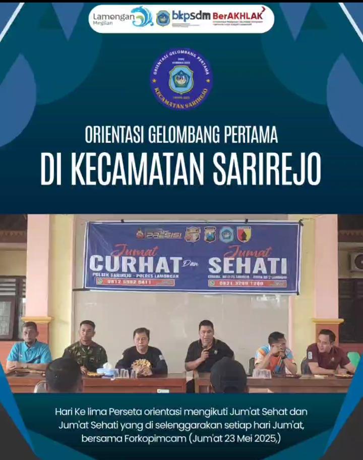 Orientasi gelompang pertama PPPk gelombang 1 mengikuti kegiatan jumat sehati