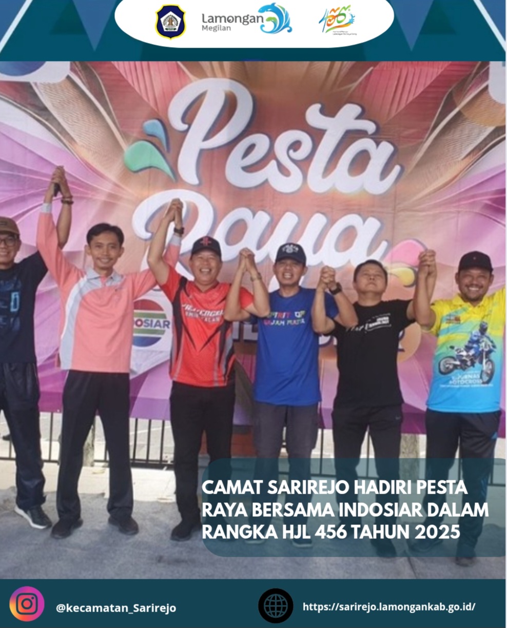 CAMAT SARIREJO HADIRI PESTA RAYA BERSAMA INDOSIAR DALAM RANGKA HJL 456 TAHUN 2025