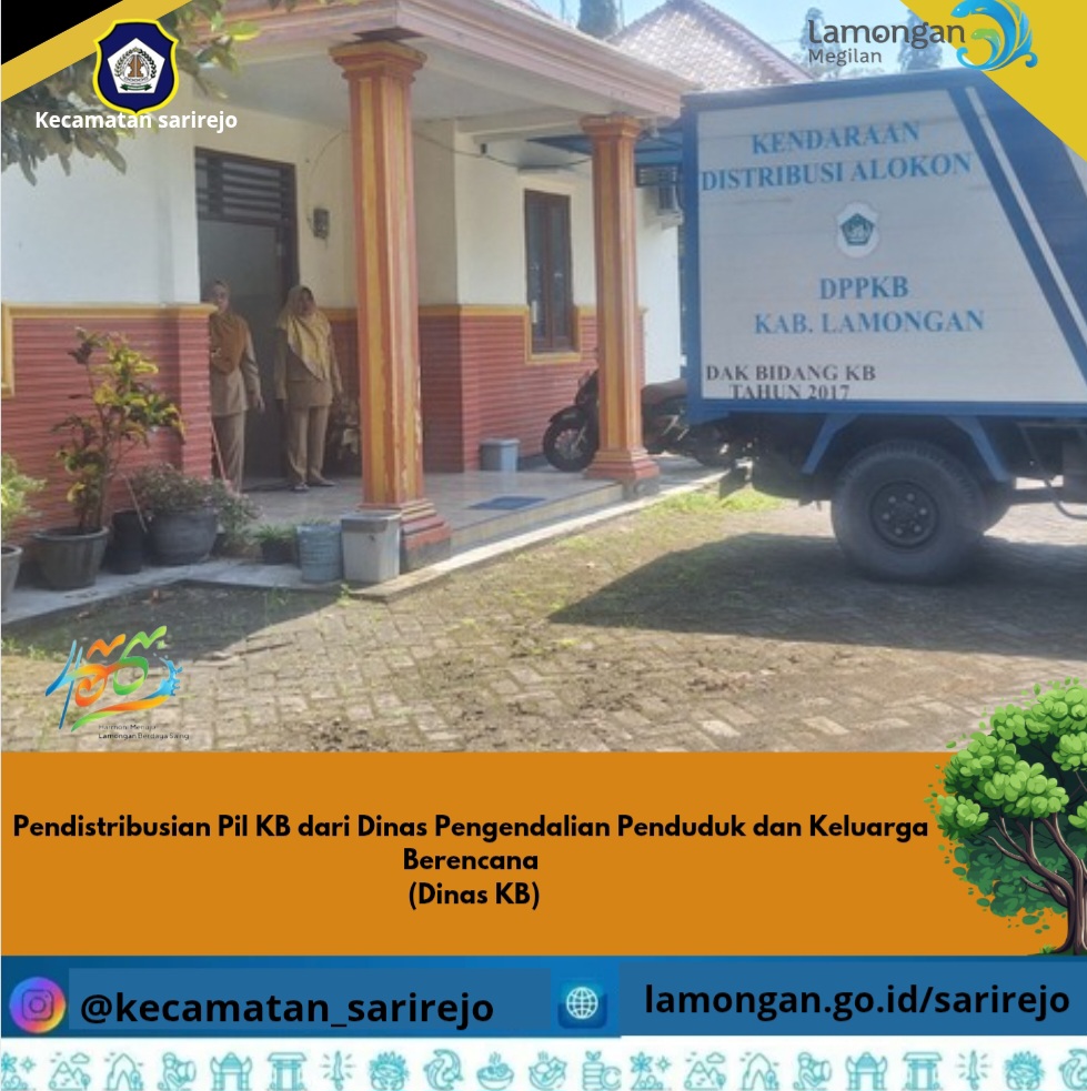 Pendistribusian Pil KB dari Dinas Pengendalian Penduduk dan Keluarga Berencana  (Dinas KB)