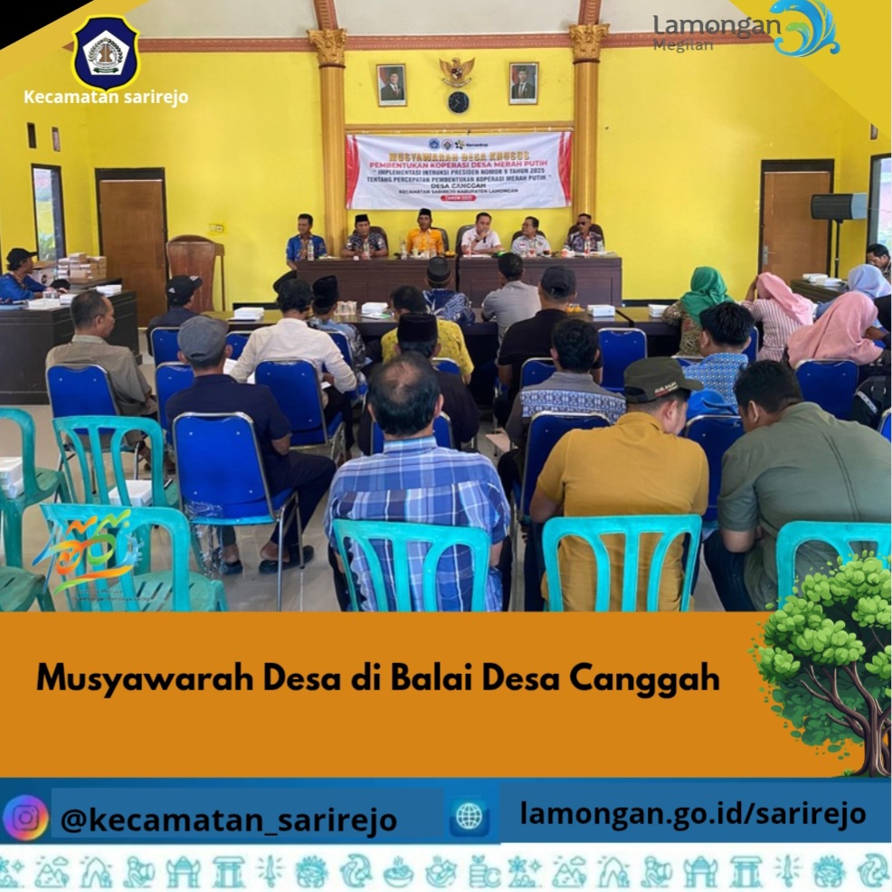 Musyawarah Desa di Balai Desa Canggah