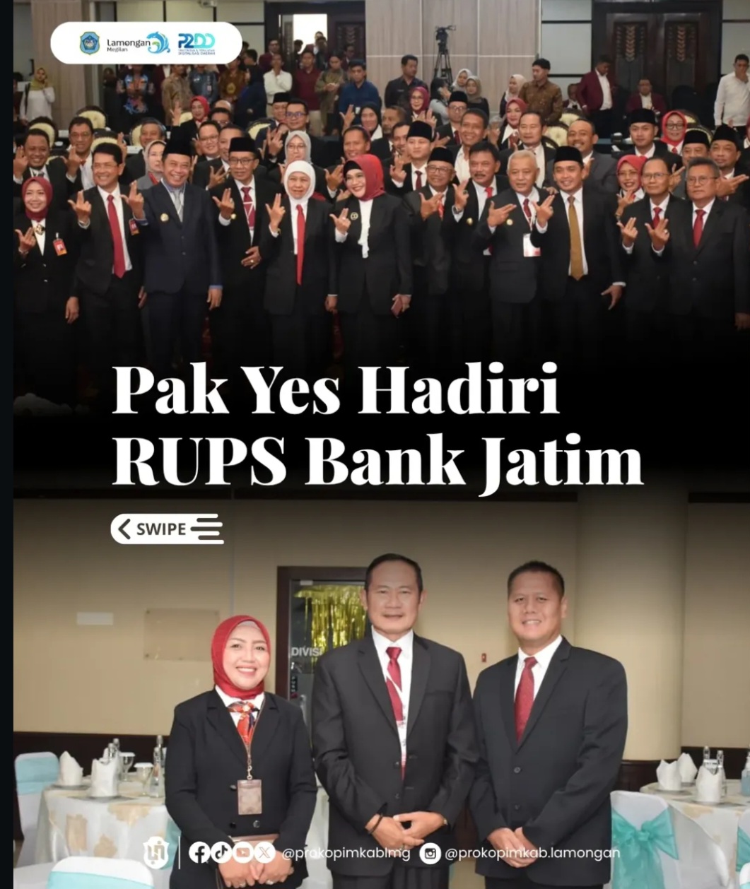 Foto: Pak YES hadiri RUPS Bank Jatim