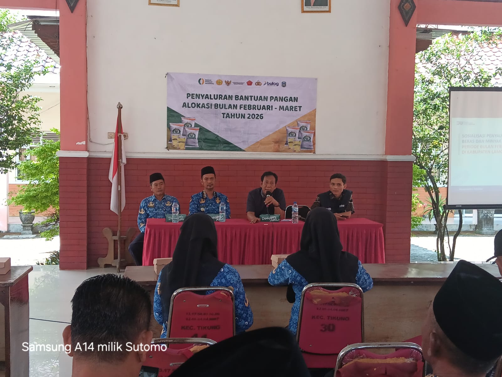 Foto: Sosialisasi penyaluran bantuan pangan Alokasi bulan Februari - Maret 2026