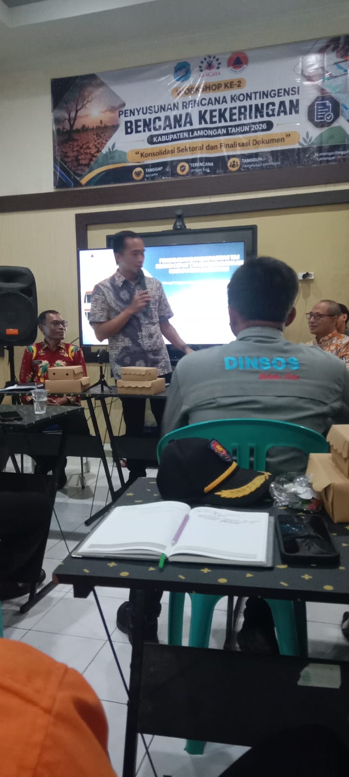 Foto: Rapat Koordinasi Kesiapsiagaan menghadapi Musim Kemarau Tahun 2026 di Ruang Rapat BPBD Kab. Lamongan