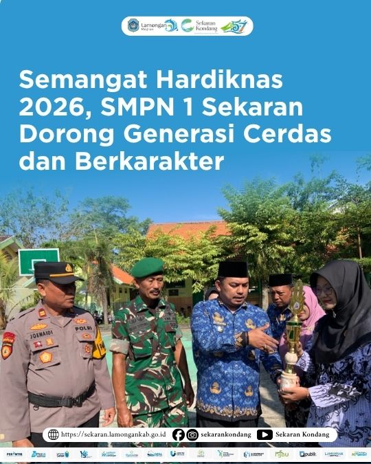 Foto: Semangat Hardiknas 2026, SMPN 1 Sekaran Dorong Generasi Cerdas dan Berkarakter