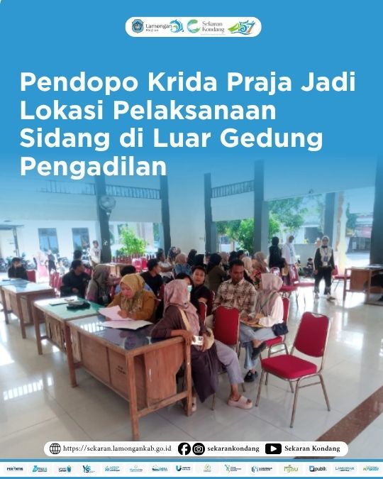 Foto: Pendopo Krida Praja Jadi Lokasi Pelaksanaan Sidang di Luar Gedung Pengadilan