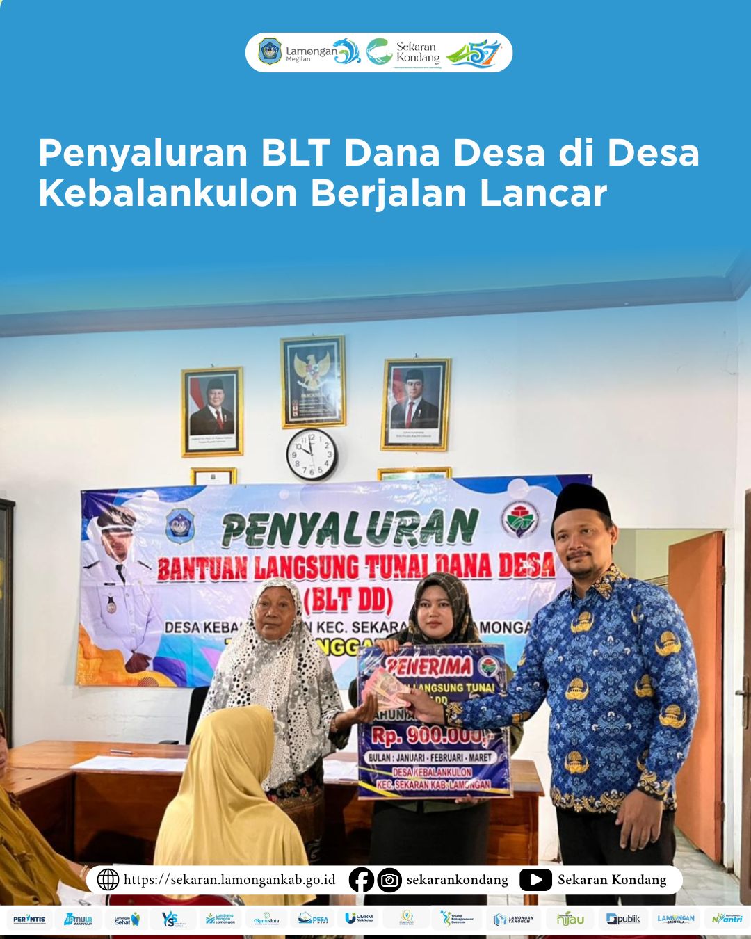 Foto: Penyaluran BLT Dana Desa di Desa Kebalankulon Berjalan Lancar