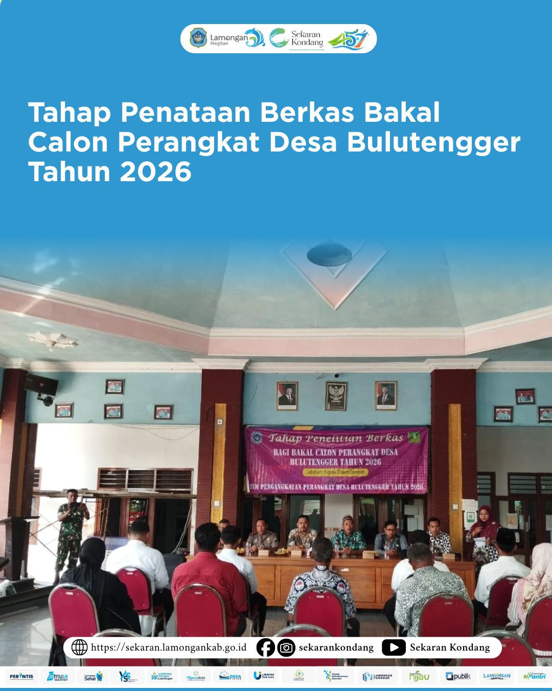Foto: Tahap Penataan Berkas Bakal Calon Perangkat Desa Bulutengger Tahun 2026