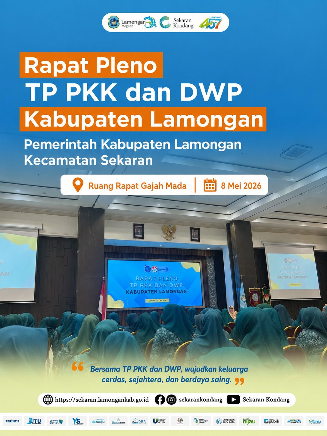 Foto: RAPAT PLENO TP PKK DAN DWP KABUPATEN LAMONGAN MEI 2026