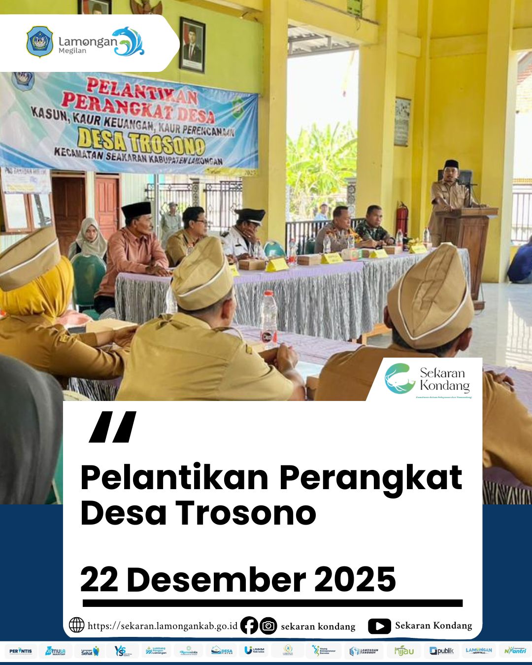 Foto: PELANTIKAN PERANGKAT DESA TROSONO TAHUN 2025