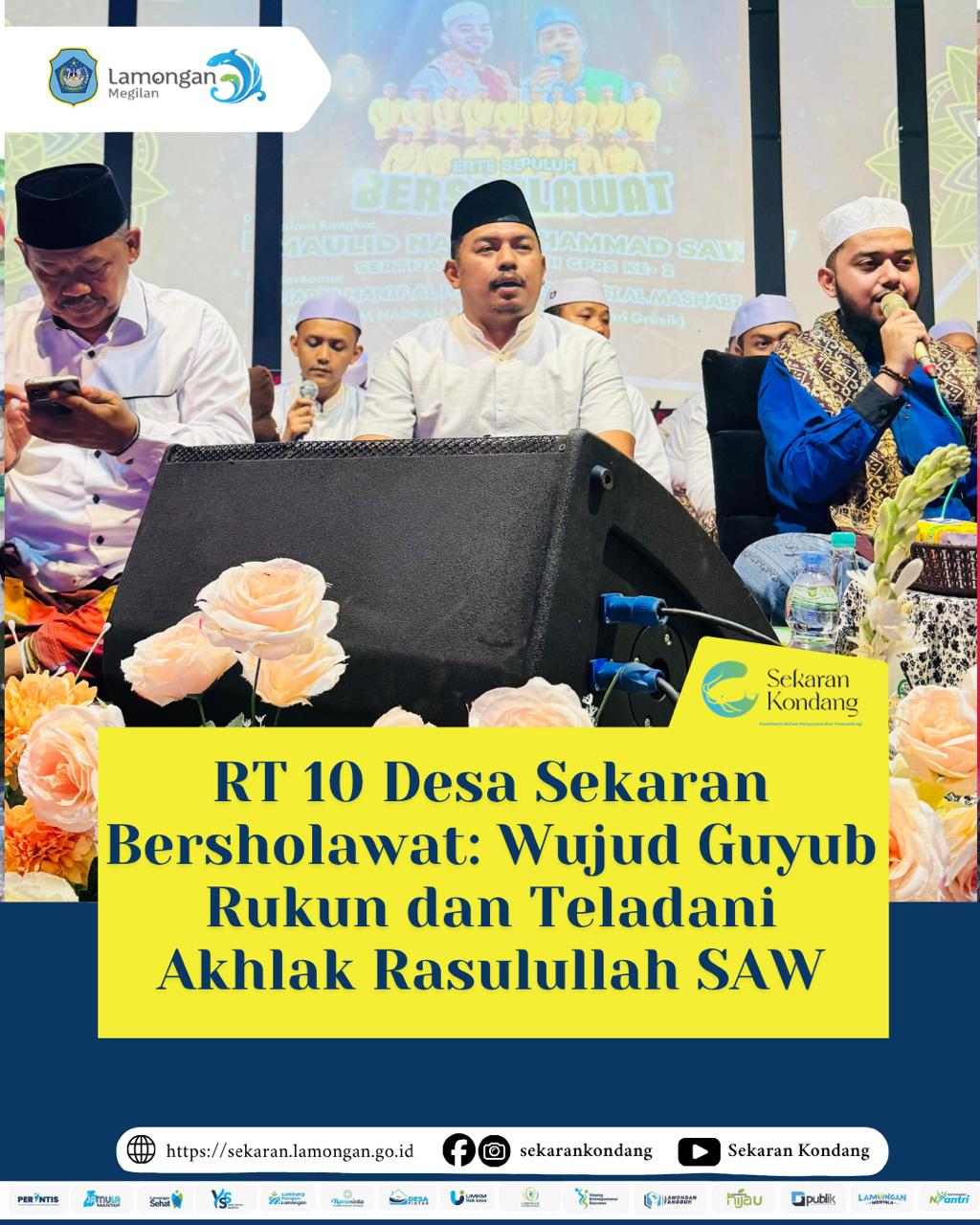 Foto: RT 10 DESA SEKARAN BERSHOLAWAT: WUJUD GUYUB RKUN DAN TELADANI AKHLAK RASULULLAH SAW