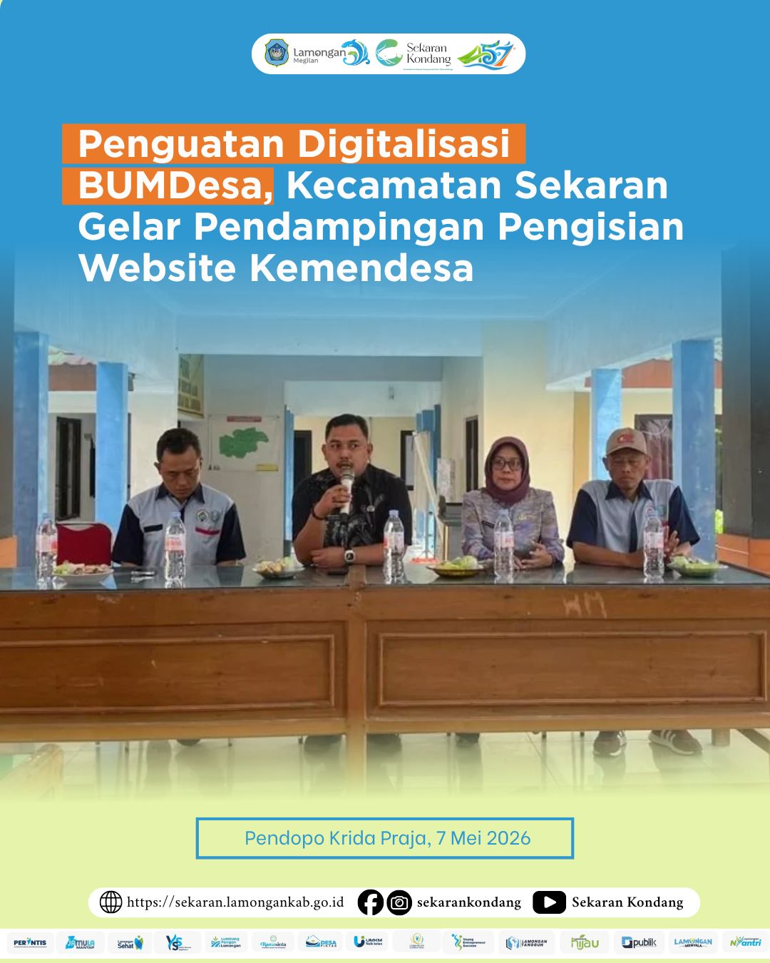 Foto: PENGUATAN DIGITALISASI BUMDESA DI KECAMATAN SEKARAN MEI 2026