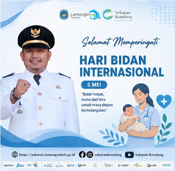 Foto: SELAMAT HARI BIDAN INTERNASIONAL 2026: BIDAN GARDA TERDEPAN KESEHATAN IBU DAN ANAK