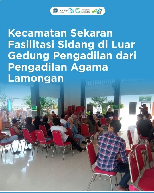 Foto: Kecamatan Sekaran Fasilitasi Sidang di Luar Gedung Pengadilan dari Pengadilan Agama Lamongan