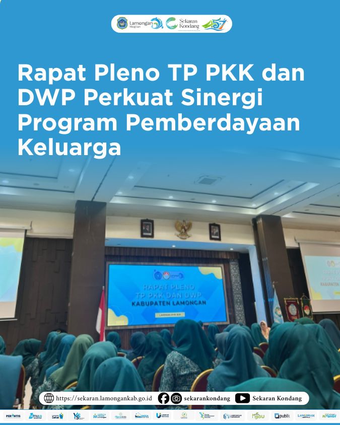 Foto: Rapat Pleno TP PKK dan DWP Perkuat Sinergi Program Pemberdayaan Keluarga