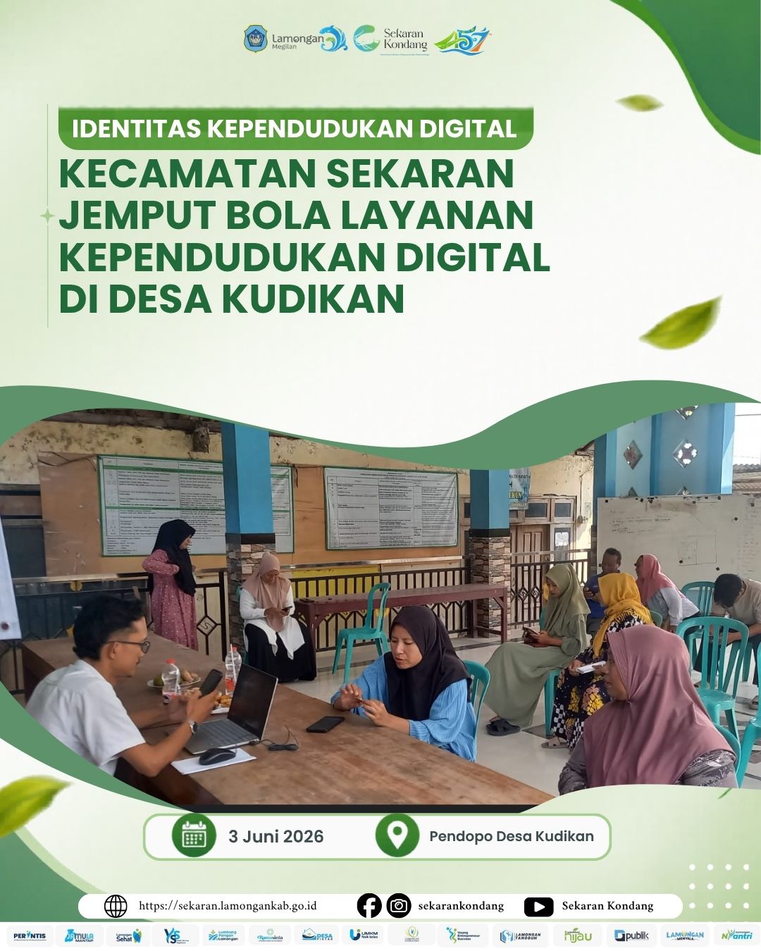 Foto: Jemput Bola Layanan Identitas Kependudukan Digital (IKD) di Desa Kudikan