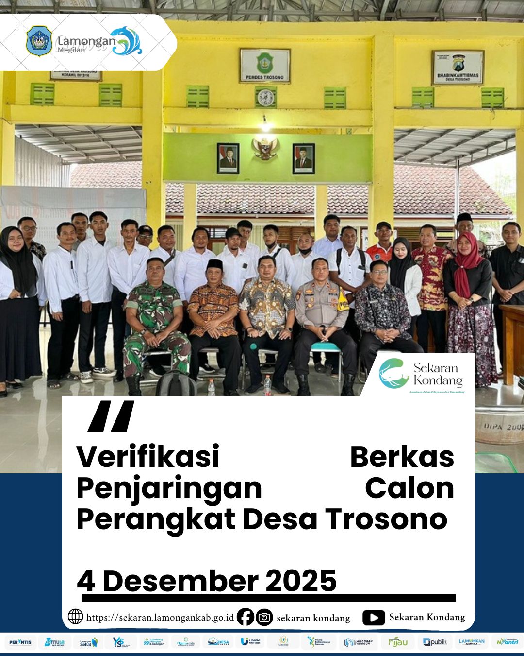 Foto: VERIFIKASI BERKAS PENJARINGAN CALON PERANGKAT DESA TROSONO TAHUN 2025