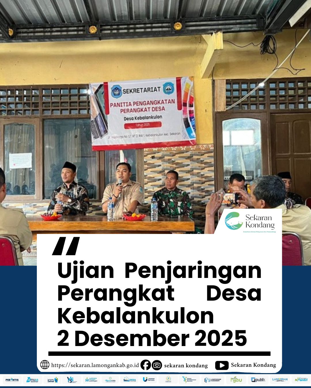 Foto: UJIAN PENJARINGAN CALON PERANGKAT DESA KEBALANKULON TAHUN 2025