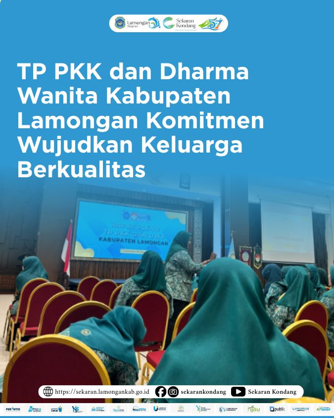 Foto: TP PKK dan Dharma Wanita Kabupaten Lamongan Komitmen Wujudkan Keluarga Berkualitas