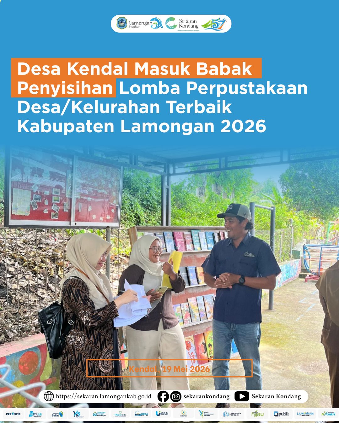 Foto: DESA KENDAL MASUK BABAK PENYISIHAN LOMBA PERPUSTAKAAN DESA TERBAIK KABUPATEN LAMONGAN 2026