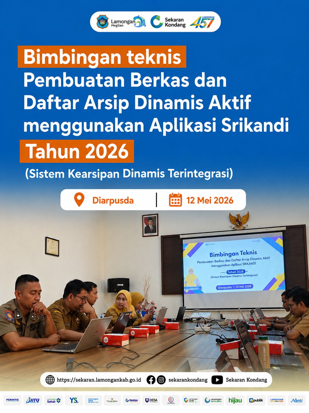 Foto: BIMBINGAN TEKNIS PEMBUATAN BERKAS DAN ARSIP DINAMIS AKTIF MENGGUNAKAN APLIKASI SRIKANDI TAHUN 2026