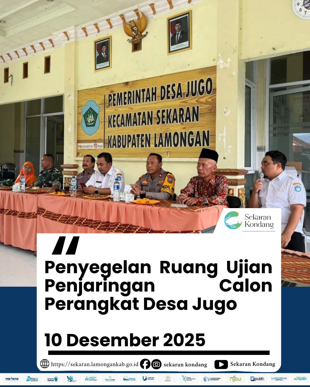 Foto: PENYEGELAN RUANG PENJARINGAN CALON PERANGKAT DESA JUGO TAHUN 2025