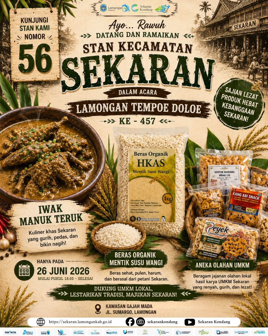 Foto: Ayo Rawuh dan Ramaikan Stan Kecamatan Sekaran!